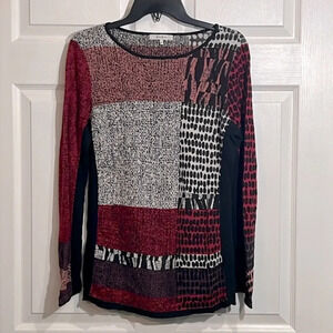 ZoZo long sleeve sweater - Red, white and black  - size Medium